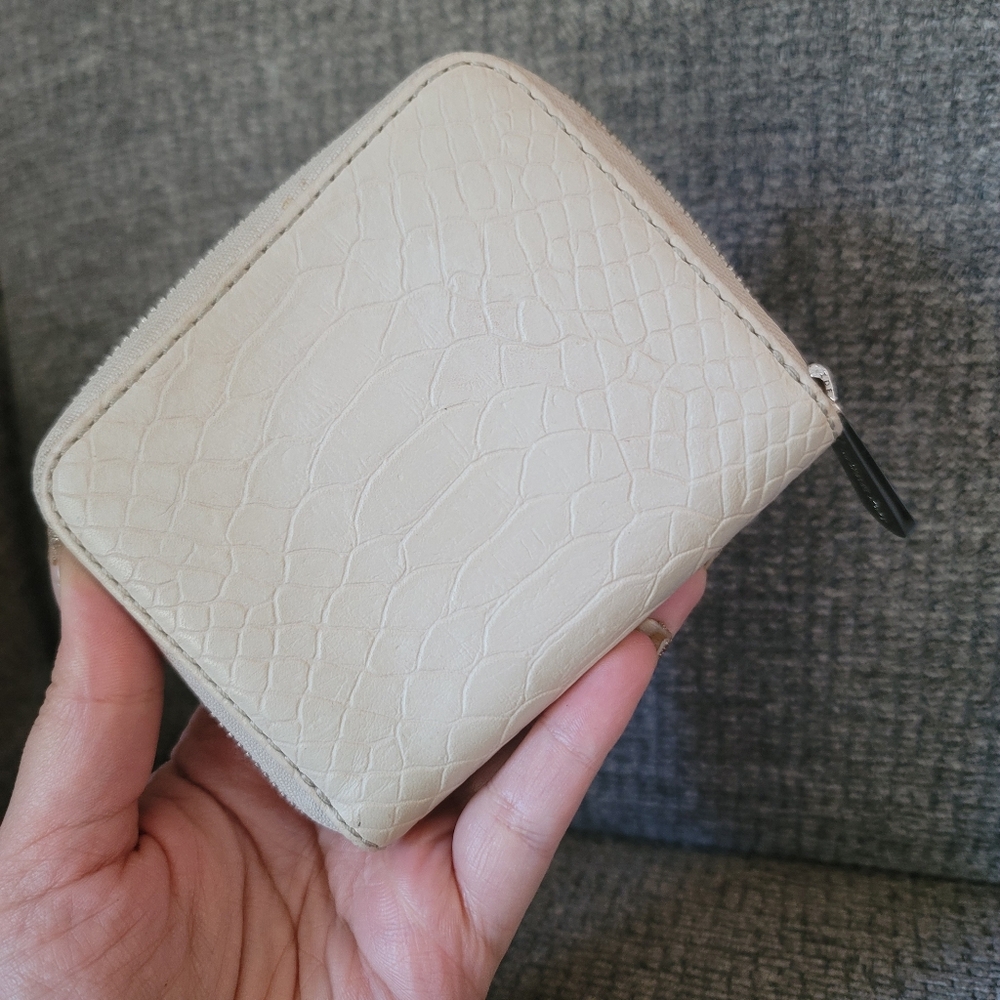 Michael Kors Snakeskin Embossed Compact Zip Around Wallet - Picture 6 of 12